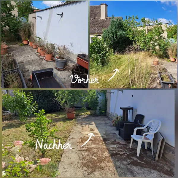 Gartenpflege durch Blitzefranz: aufgeräumte und gepflegte Gartenfläche